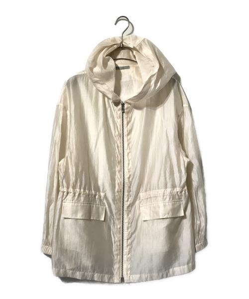 theory luxe（セオリーリュクス）theory luxe (セオリーリュクス) シアーフーデッドブルゾン ベージュ サイズ:38の古着・服飾アイテム