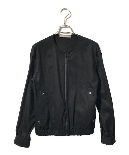 theory luxe（セオリーリュクス）theory luxe (セオリーリュクス) リネンブレンドブルゾン/CRISP LINEN KATIA ブラック サイズ:38の古着・服飾アイテム