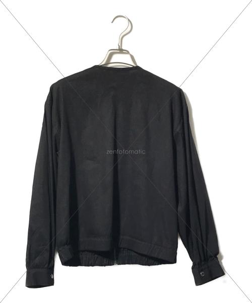 theory luxe（セオリーリュクス）theory luxe (セオリーリュクス) リネンブレンドブルゾン/CRISP LINEN KATIA ブラック サイズ:38の古着・服飾アイテム
