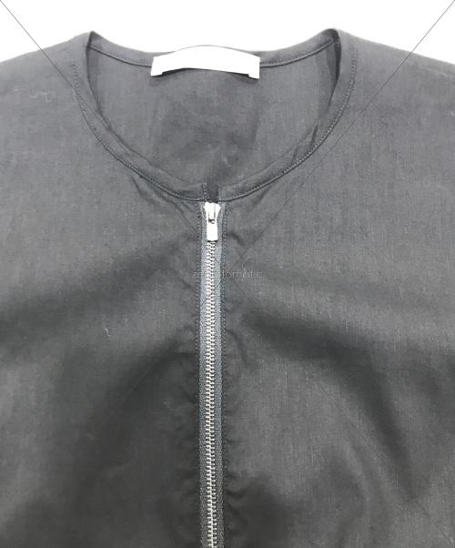 theory luxe（セオリーリュクス）theory luxe (セオリーリュクス) リネンブレンドブルゾン/CRISP LINEN KATIA ブラック サイズ:38の古着・服飾アイテム