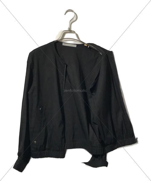 theory luxe（セオリーリュクス）theory luxe (セオリーリュクス) リネンブレンドブルゾン/CRISP LINEN KATIA ブラック サイズ:38の古着・服飾アイテム