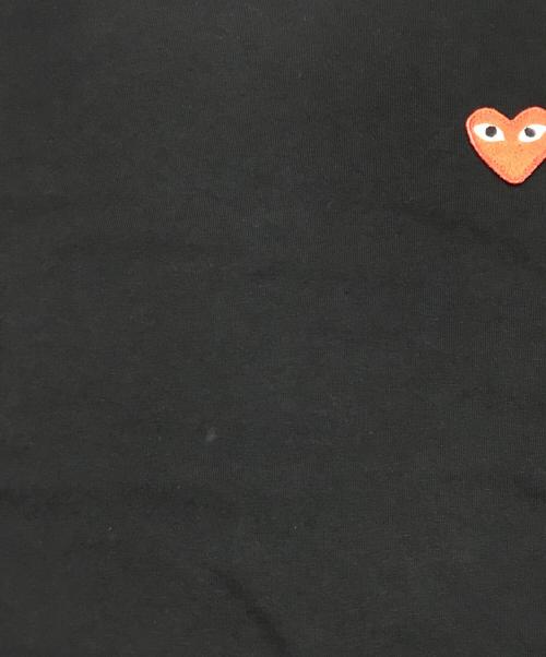 PLAY COMME des GARCONS（プレイコムデギャルソン）PLAY COMME des GARCONS (プレイコムデギャルソン) ハートワッペンTシャツ/クルーネック半袖Tシャツ ブラック サイズ:XLの古着・服飾アイテム