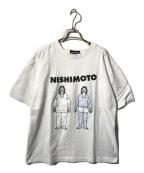 NISHIMOTO IS THE MOUTHニシモトイズザマウス）の古着「FACE Collaboration S/S Tee」｜ホワイト
