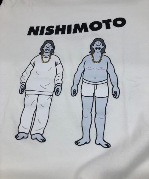 NISHIMOTO IS THE MOUTH（ニシモトイズザマウス）NISHIMOTO IS THE MOUTH (ニシモトイズザマウス) FACE Collaboration S/S Tee ホワイト サイズ:Ｍの古着・服飾アイテム