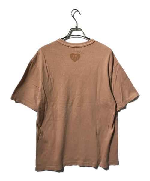 HUMAN MADE（ヒューマンメイド）HUMAN MADE (ヒューマンメイド) ハートプリントTシャツ/クルーネック半袖Ｔシャツ オレンジ サイズ:Lの古着・服飾アイテム
