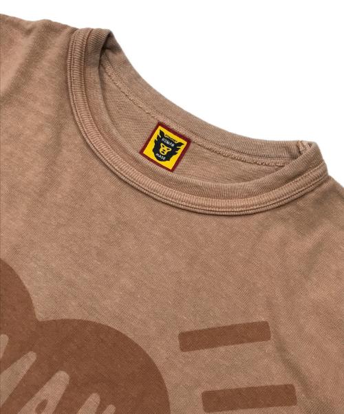 HUMAN MADE（ヒューマンメイド）HUMAN MADE (ヒューマンメイド) ハートプリントTシャツ/クルーネック半袖Ｔシャツ オレンジ サイズ:Lの古着・服飾アイテム