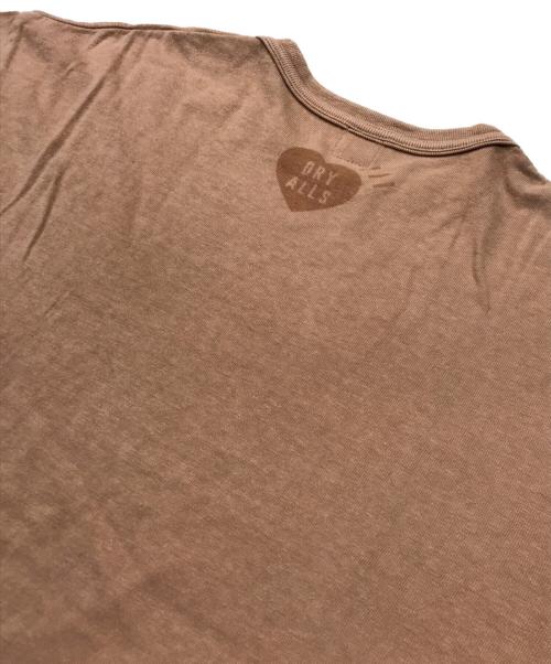 HUMAN MADE（ヒューマンメイド）HUMAN MADE (ヒューマンメイド) ハートプリントTシャツ/クルーネック半袖Ｔシャツ オレンジ サイズ:Lの古着・服飾アイテム