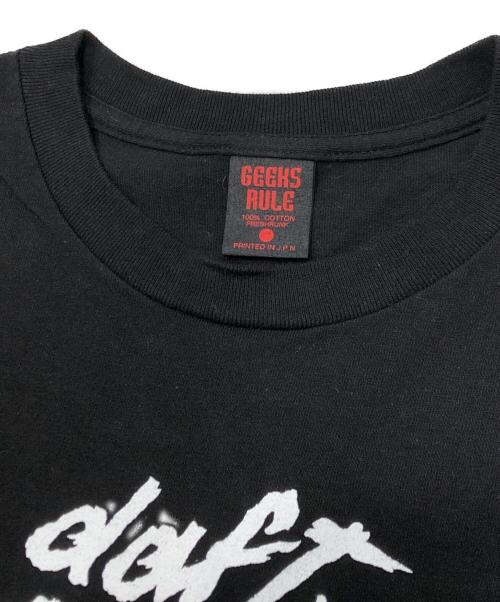 GEEKS RULE（ギークスルール）GEEKS RULE (ギークスルール) プリントTシャツ/半袖Tシャツ ブラック サイズ:Ｍの古着・服飾アイテム