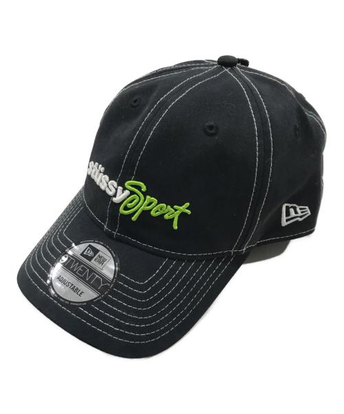 stussy（ステューシー）stussy (ステューシー) New Era (ニューエラ) コラボキャップ ブラック 未使用品の古着・服飾アイテム