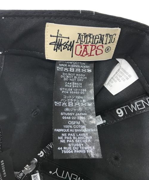 stussy（ステューシー）stussy (ステューシー) New Era (ニューエラ) コラボキャップ ブラック 未使用品の古着・服飾アイテム