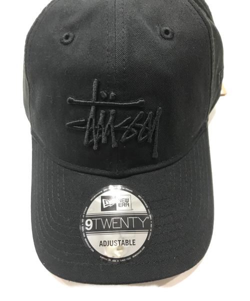 stussy（ステューシー）stussy (ステューシー) New Era (ニューエラ) コラボキャップ ブラック 未使用品の古着・服飾アイテム