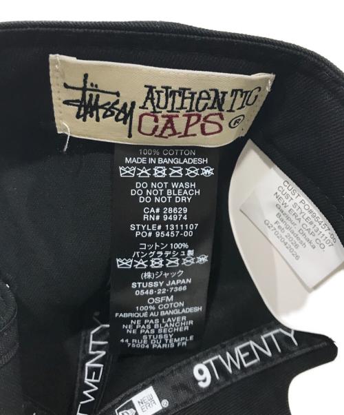 stussy（ステューシー）stussy (ステューシー) New Era (ニューエラ) コラボキャップ ブラック 未使用品の古着・服飾アイテム