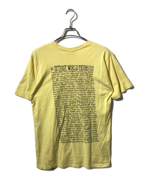 stussy（ステューシー）stussy (ステューシー) ワールドツアープリントTシャツ イエロー サイズ:Mの古着・服飾アイテム