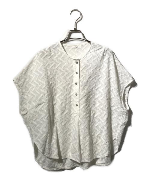 Marble SUD（マーブルシュッド）Marble SUD (マーブルシュッド) 刺繍フレンチスリーブブラウス ホワイト サイズ:表記なしの古着・服飾アイテム