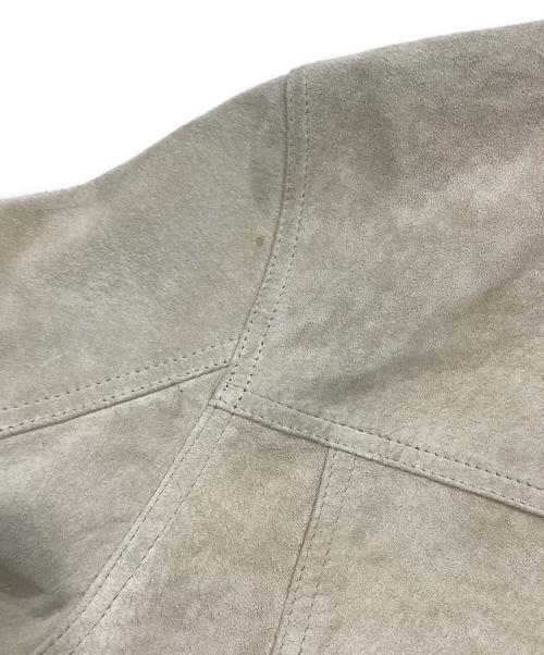 Eddie Bauer（エディーバウアー）Eddie Bauer (エディーバウアー) ピッグレザートラッカージャケット ベージュ サイズ:XSの古着・服飾アイテム