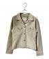 Eddie Bauer（エディーバウアー）の古着「ピッグレザートラッカージャケット」｜ベージュ