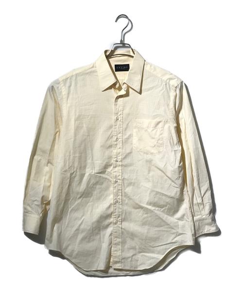 CELINE HOMME（セリーヌオム）CELINE HOMME (セリーヌオム) ロゴ刺繍チェックシャツ イエロー サイズ:記載なしの古着・服飾アイテム