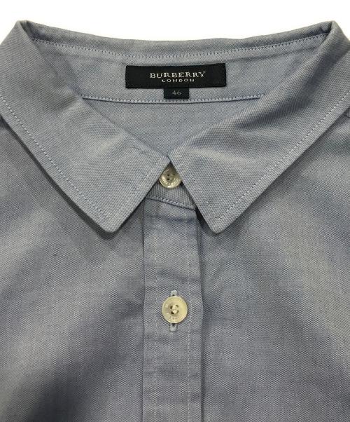 BURBERRY LONDON（バーバリーロンドン）BURBERRY LONDON (バーバリーロンドン) 半袖シャツ/パフショルダーシャツ ブルー サイズ:46の古着・服飾アイテム