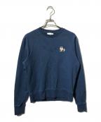 maison kitsuneメゾンキツネ）の古着「ロゴスウェット/長袖トレーナー」｜ブルー