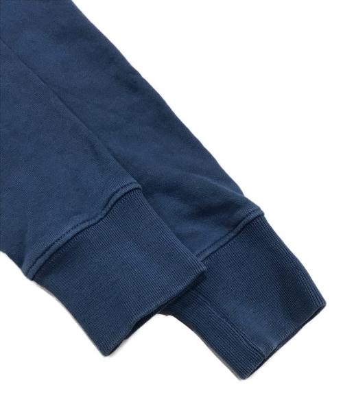 maison kitsune（メゾンキツネ）MAISON KITSUNE (メゾンキツネ) ロゴスウェット/長袖トレーナー ブルー サイズ:Sの古着・服飾アイテム