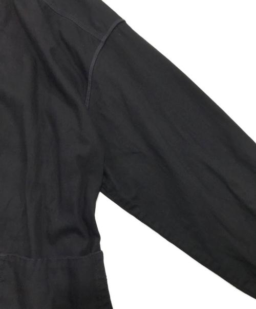 DIESEL（ディーゼル）DIESEL (ディーゼル) ベルト付きデニム切替コート ブラック サイズ:Sの古着・服飾アイテム