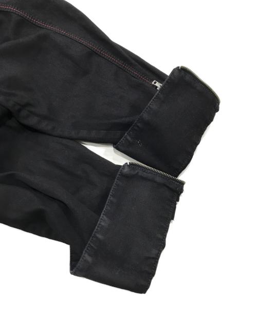 DIESEL（ディーゼル）DIESEL (ディーゼル) ベルト付きデニム切替コート ブラック サイズ:Sの古着・服飾アイテム