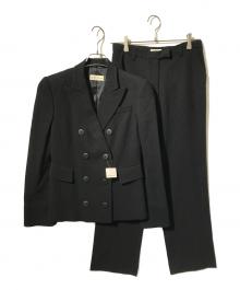 EMPORIO ARMANI（エンポリオ アルマーニ）の古着「オールド ダブル パンツ セットアップスーツ」｜ブラック
