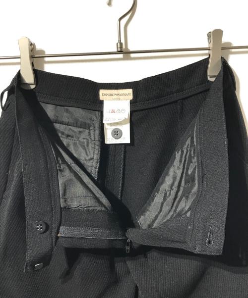 EMPORIO ARMANI（エンポリオ アルマーニ）EMPORIO ARMANI (エンポリオ アルマーニ) オールド ダブル パンツ セットアップスーツ ブラック サイズ:40の古着・服飾アイテム