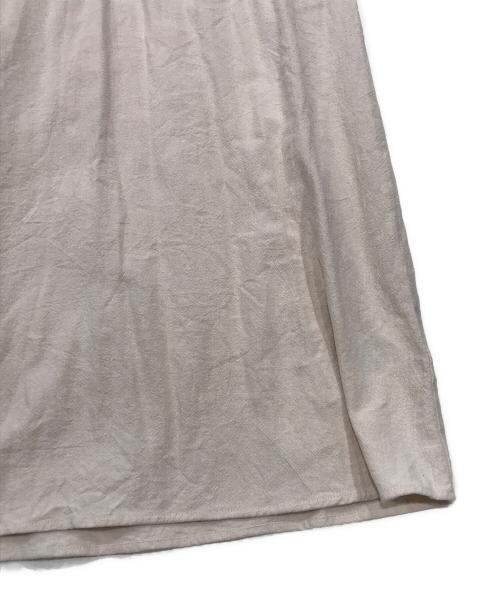 ne quittez pas（ヌキテパ）ne quittez pas (ヌキテパ) Crimp Cotton Solid Embroidery Dress/刺繍コットンロングワンピース ベージュ サイズ:Sの古着・服飾アイテム