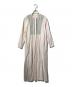ne quittez pas（ヌキテパ）の古着「Crimp Cotton Solid Embroidery Dress/刺繍コットンロングワンピース」｜ベージュ