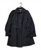 BURBERRY BLUE LABELバーバリー ブルー レーベル）の古着「裏地チェックスプリングコート」｜ネイビー