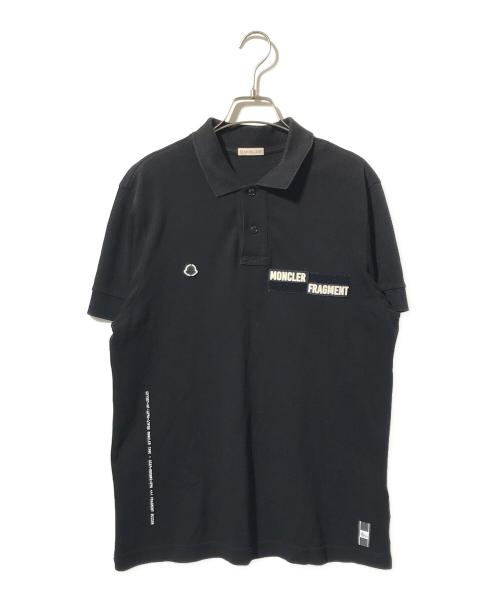 MONCLER（モンクレール）MONCLER (モンクレール) FRAGMENT (フラッグメント) コラボポロシャツ ブラック サイズ:XSの古着・服飾アイテム