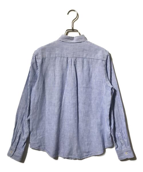 POLO RALPH LAUREN（ポロ・ラルフローレン）POLO RALPH LAUREN (ポロ・ラルフローレン) リネン混オックスフォードシャツ/長袖シャツ ブルー サイズ:Lの古着・服飾アイテム