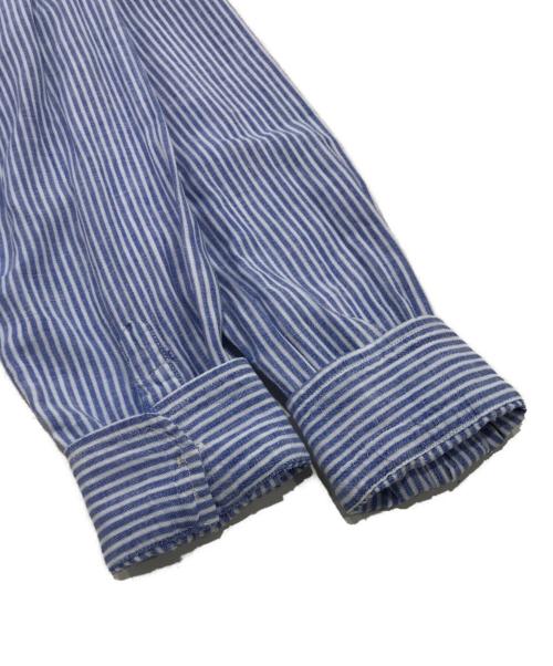 POLO RALPH LAUREN（ポロ・ラルフローレン）POLO RALPH LAUREN (ポロ・ラルフローレン) リネン混オックスフォードシャツ/長袖シャツ ブルー サイズ:Lの古着・服飾アイテム