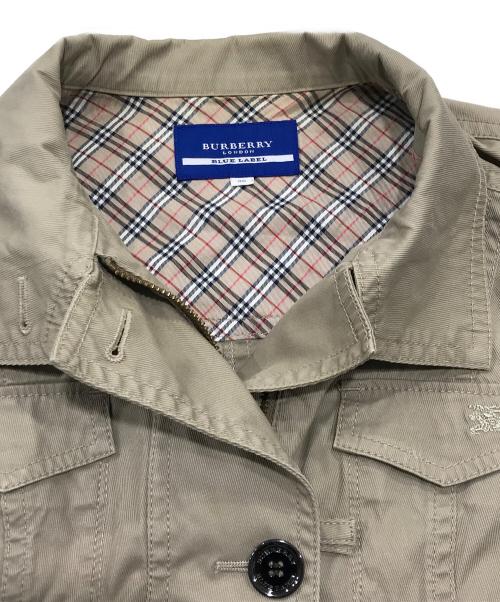 BURBERRY BLUE LABEL（バーバリー ブルー レーベル）BURBERRY BLUE LABEL (バーバリー ブルー レーベル) 裏ノヴァチェックジャケット ベージュ サイズ:38の古着・服飾アイテム