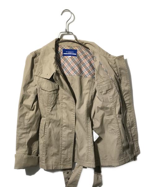 BURBERRY BLUE LABEL（バーバリー ブルー レーベル）BURBERRY BLUE LABEL (バーバリー ブルー レーベル) 裏ノヴァチェックジャケット ベージュ サイズ:38の古着・服飾アイテム