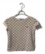 BURBERRY BLUE LABELバーバリー ブルー レーベル）の古着「ノヴァチェックカットソー」｜ベージュ