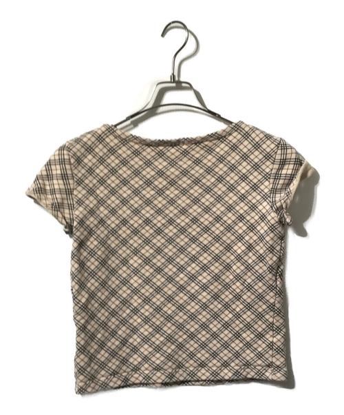 BURBERRY BLUE LABEL（バーバリー ブルー レーベル）BURBERRY BLUE LABEL (バーバリー ブルー レーベル) ノヴァチェックカットソー ベージュ サイズ:Mの古着・服飾アイテム