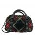 BURBERRY BLUE LABEL (バーバリー ブルー レーベル) タータンチェックウール2WAYバッグ レッド×ブラック：25000円