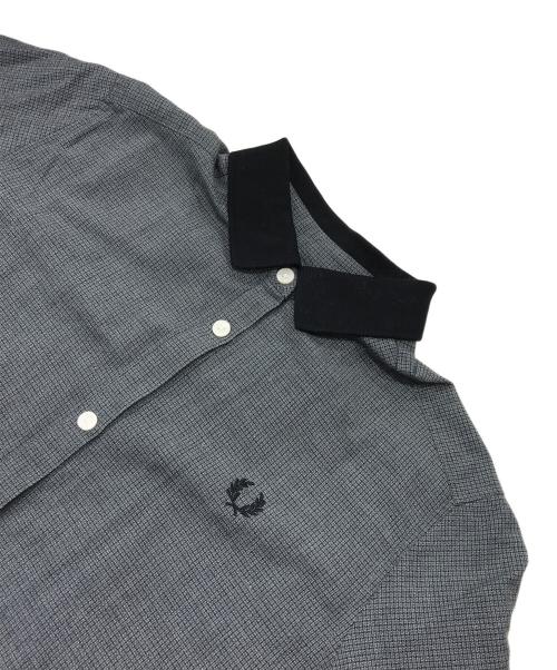 FRED PERRY（フレッドペリー）FRED PERRY (フレッドペリー) シャツワンピース/長袖ワンピース グレー サイズ:８（UK）の古着・服飾アイテム