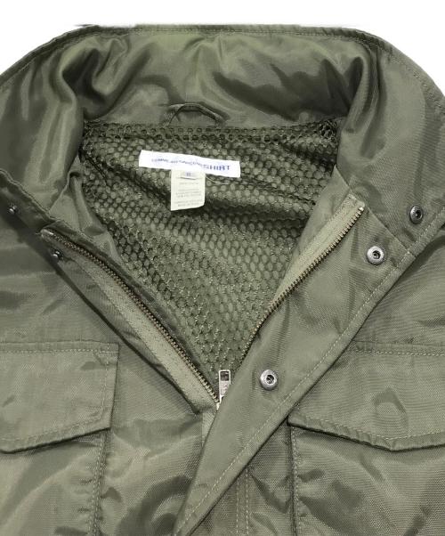 COMME des GARCONS SHIRT（コムデギャルソンシャツ）COMME des GARCONS SHIRT (コムデギャルソンシャツ) ナイロンミリタリージャケット カーキ サイズ:Ｓの古着・服飾アイテム