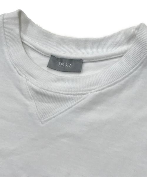 DIOR HOMME（ディオール オム）Dior Homme (ディオール オム) Shawn stussy (ショーン・ステューシー) コラボロゴTシャツ ホワイト サイズ:XSの古着・服飾アイテム