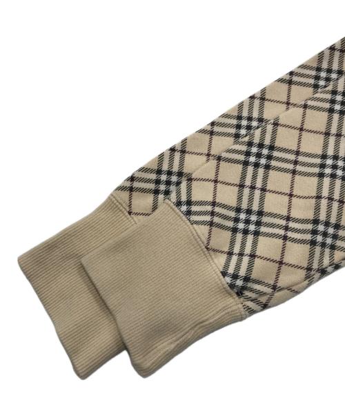 BURBERRY BLUE LABEL（バーバリー ブルー レーベル）BURBERRY BLUE LABEL (バーバリー ブルー レーベル) ノヴァチェックスウェット/裏起毛スウェット ベージュ サイズ:38の古着・服飾アイテム