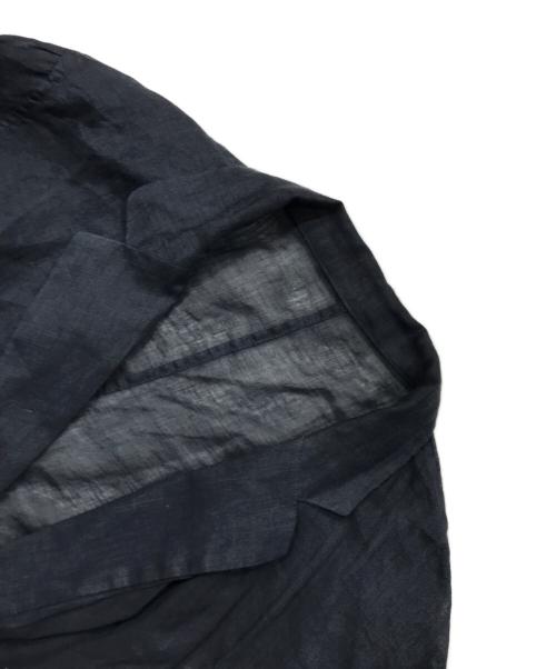 Whim Gazette（ウィムガゼット）Whim Gazette (ウィムガゼット) ラミーシャツジャケット ネイビー サイズ:36の古着・服飾アイテム