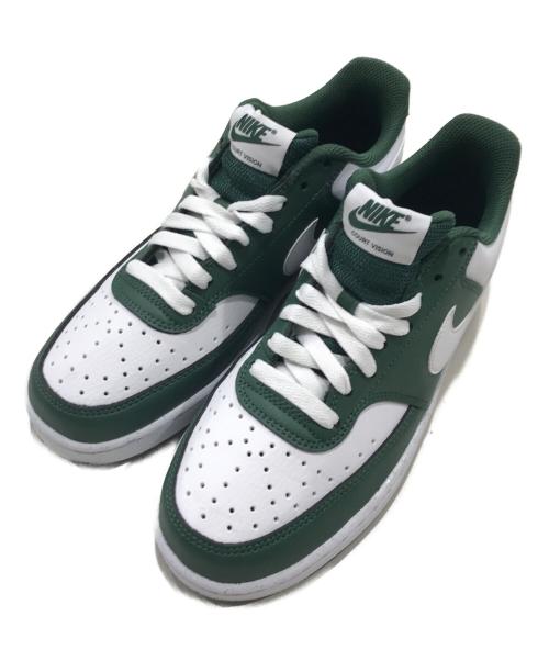 NIKE（ナイキ）NIKE (ナイキ) コートビジョン ロー グリーン×ホワイト サイズ:US7/UK6/EUR40の古着・服飾アイテム