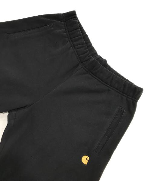 Carhartt WIP（カーハート ワーク イン プログレス）Carhartt WIP (カーハート ワーク イン プログレス) ロゴ刺繍スウェットパンツ ブラック サイズ:Ｓの古着・服飾アイテム