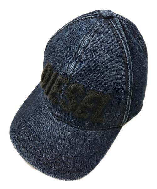 DIESEL（ディーゼル）DIESEL (ディーゼル) C-IVAR-DARKWASHキャップ インディゴの古着・服飾アイテム