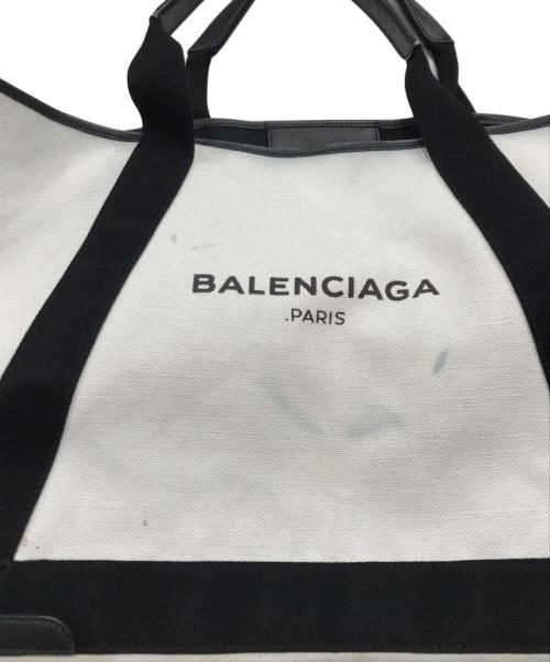 BALENCIAGA（バレンシアガ）BALENCIAGA (バレンシアガ) ネイビーカバストートバッグ ベージュの古着・服飾アイテム