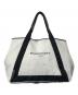 中古・古着 BALENCIAGA (バレンシアガ) ネイビーカバストートバッグ ベージュ：20000円