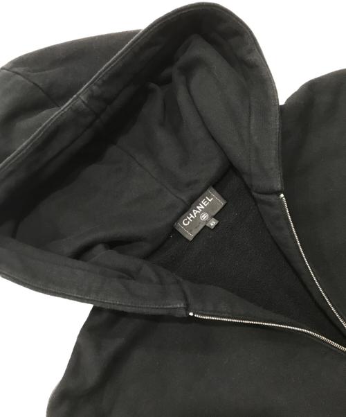 CHANEL（シャネル）CHANEL (シャネル) 宇宙飛行士プリントジップパーカー ブラック サイズ:42の古着・服飾アイテム